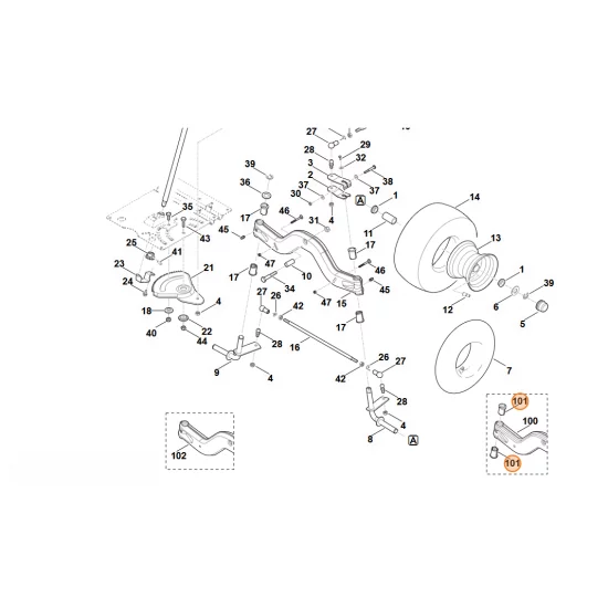 STIHL  Tulejka łożyska 6165 763 3010